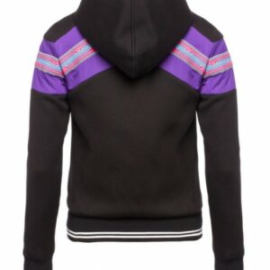 ABBIGLIAMENTO ORIGINALE VESPA: FELPA VESPA "V-STRIPES" NERA DONNA