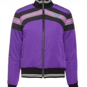 ABBIGLIAMENTO ORIGINALE VESPA: BOMBER VESPA "V-STRIPES" VIOLA DONNA
