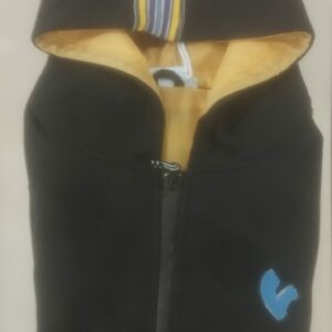 ABBIGLIAMENTO ORIGINALE VESPA: FELPA VESPA "V-STRIPES" NERA UOMO