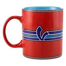 ACCESSORIO ORIGINALE VESPA: TAZZA VESPA "V-STRIPES" ROSSA